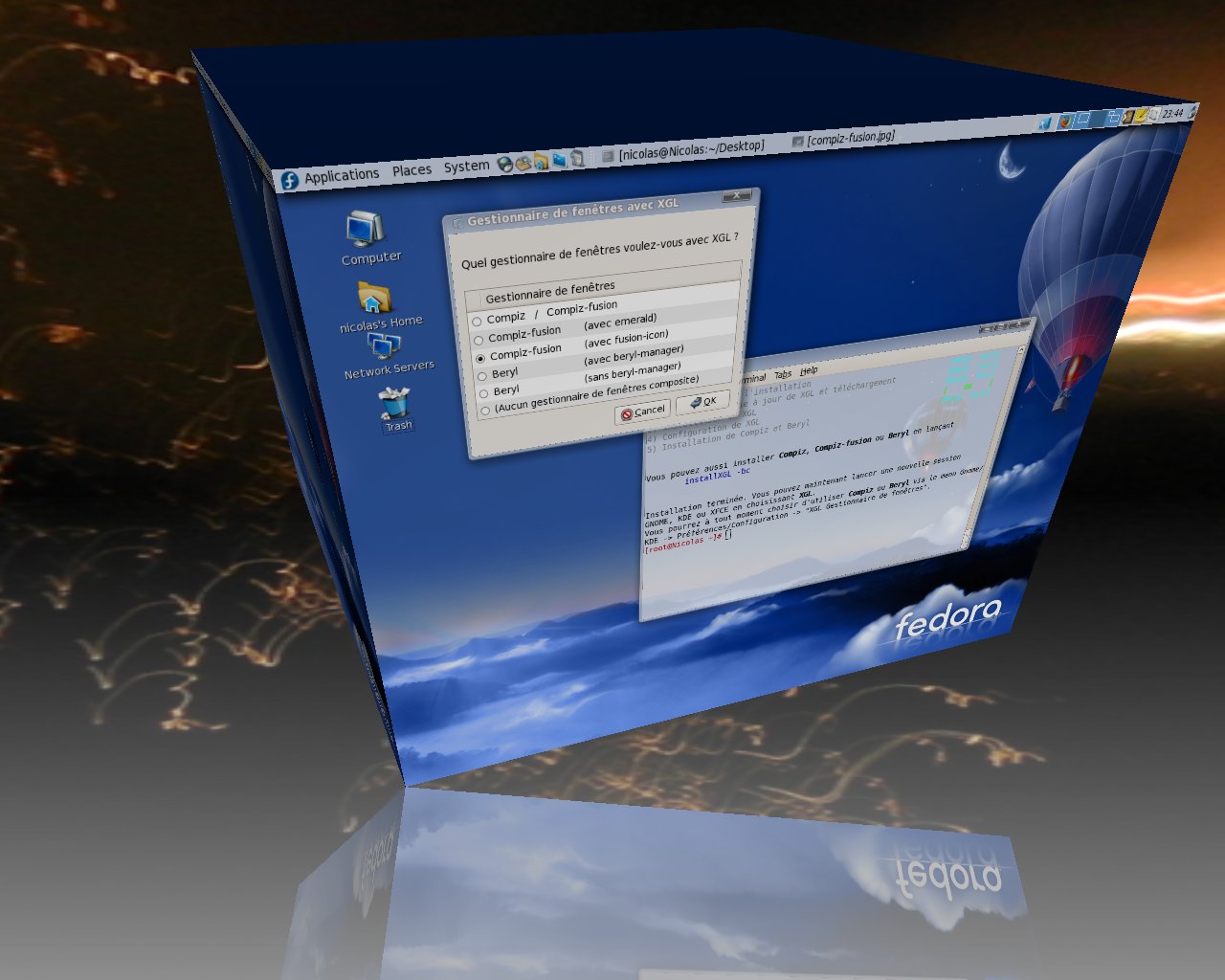 Compiz Cube